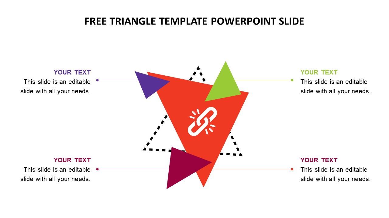 Free - Outstanding Free Triangle Template PowerPoint Slide